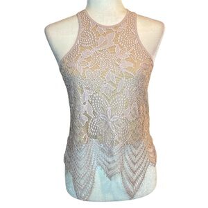 Elegant Lace Sleeveless Top